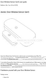 Aeotec Door Window Sensor Gen5 사용자 설명서