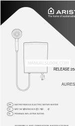 Ariston AURES EASY 4.5D Assembly And Operation Instructions Manual