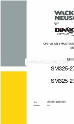 DINGO Wacker Neuson SM325-27W Manual de operação e manutenção