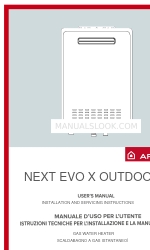 Ariston NEXT EVO X OUTDOOR 11 SFT Podręcznik użytkownika