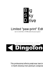 DingoTone Big Sky Drive Limited Paw-Print Edition Instrukcje