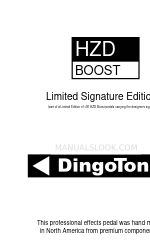 DingoTone Limited Signature HZD Boost Laurie Manual de inicio rápido