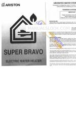 Ariston Super Bravo 125 Installation And User Manual