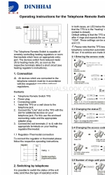 Dinhhai TFS Operating Instructions