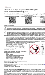 ABB ACQ580-01 Series Manuale di installazione e avviamento rapido