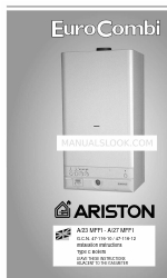 Ariston EURO COMBI A/27 MFFI 설치 지침 매뉴얼