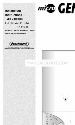 Ariston micro GENUS Type C Installation Instructions Manual