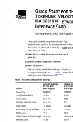 3Com TokenLink Velocity 3C319 クイックスタート