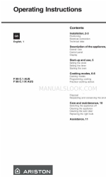 Ariston F 99 C.1 AUS Manual de instrucciones