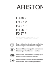 Ariston FB 86 P Manual de instruções de instalação e utilização