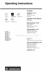 Ariston FC 101.1 Operating Instructions Manual