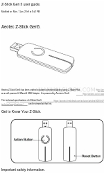 Aeotec Z-Stick Gen5 Manuale d'uso