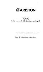 Ariston TC720 사용자 및 설치 지침 매뉴얼