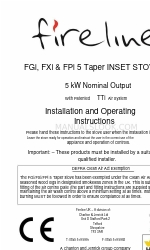 Fireline FGi Installation And Operating Instructions Manual