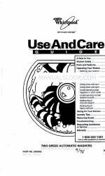 Whirlpool 3363562 Use And Care Manual