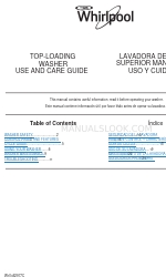 Whirlpool 3DWTW4840 Use And Care Manual