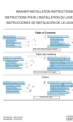 Whirlpool 3LMVWC100 Manuel d'instructions d'installation
