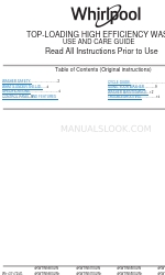 Whirlpool 4KWTW5700JW1 Handbuch für Gebrauch und Pflege