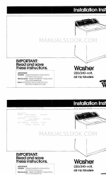 Whirlpool 60-Hz Models Инструкции по установке