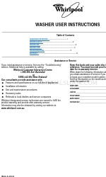 Whirlpool 6ALSR7244MW3 Instructions pour l'utilisateur