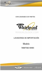 Whirlpool 7MWT9601WW0 Panduan Suku Cadang (Spanyol)