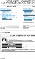 Whirlpool 7MWTW1950EW1 Installation Instructions Manual