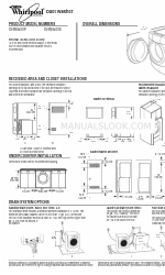 Whirlpool 8182750-D-WH Handbuch der Abmessungen