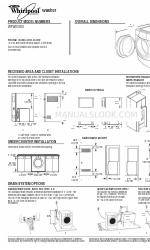 Whirlpool 8540910-D-WH Dimensioni e informazioni sull'installazione