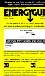 Whirlpool 8576493 Energy Manual