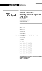 Whirlpool AWE 9630 Informações sobre o serviço