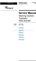 Whirlpool AWG 652/WP - SERVICE Manuale di servizio