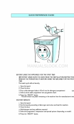 Whirlpool AWM 320 Quick Reference Manual