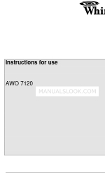 Whirlpool AWO 7120 Manuale di istruzioni per l'uso