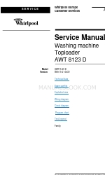 Whirlpool AWT 8123 D - SERVICE Посібник з експлуатації
