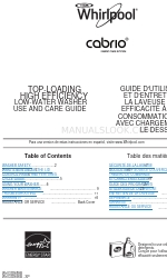 Whirlpool Cabrio WTW5700AC 사용 및 관리 매뉴얼