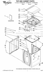 Whirlpool Cabrio WTW6600SB1 Перелік деталей