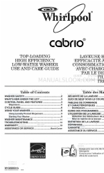 Whirlpool Cabrio WTW7800XB0 Use And Care Manual