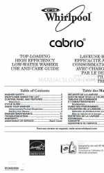 Whirlpool Cabrio WTW7800XB3 Use And Care Manual