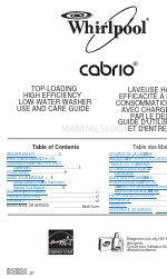 Whirlpool Cabrio,- WED7300X Manuel d'utilisation et d'entretien