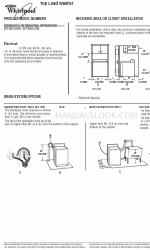 Whirlpool Cabrio,- WTW6300W 설치 정보