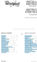 Whirlpool CAE2793BQ Manuel d'instructions d'installation