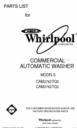 Whirlpool CAM2762TQ2 Lista de piezas