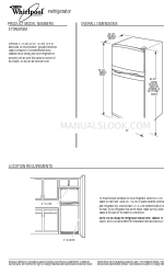 Whirlpool 2252895-D-WH Panduan Dimensi