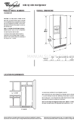 Whirlpool 2315173-D-WH Handbuch der Abmessungen