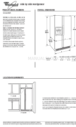 Whirlpool 2318493-D-WH Panduan Dimensi