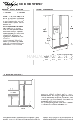 Whirlpool 2318505-D-WH Panduan Dimensi