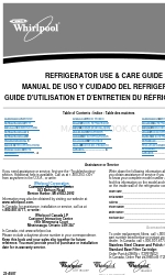Whirlpool 2318587 Manual de uso y mantenimiento del frigorífico
