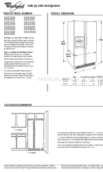 Whirlpool 2318594-D-WH Boyut Kılavuzu