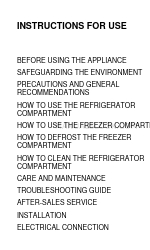 Whirlpool 471 Instructions For Use Manual