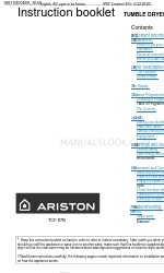 Ariston TCF 87B Буклет с инструкциями